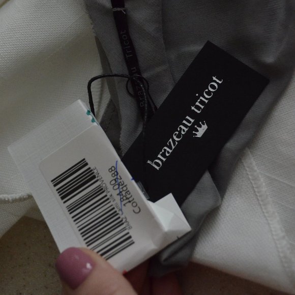 NWT $184 Brazeau Tricot Gray Silk Strap Cami Camisole - Picture 5 of 6